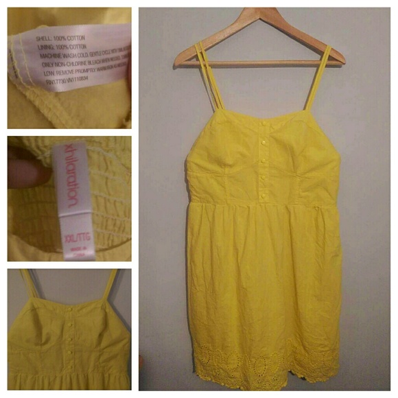 Xhilaration Yellow Sundress - Picture 1 of 1