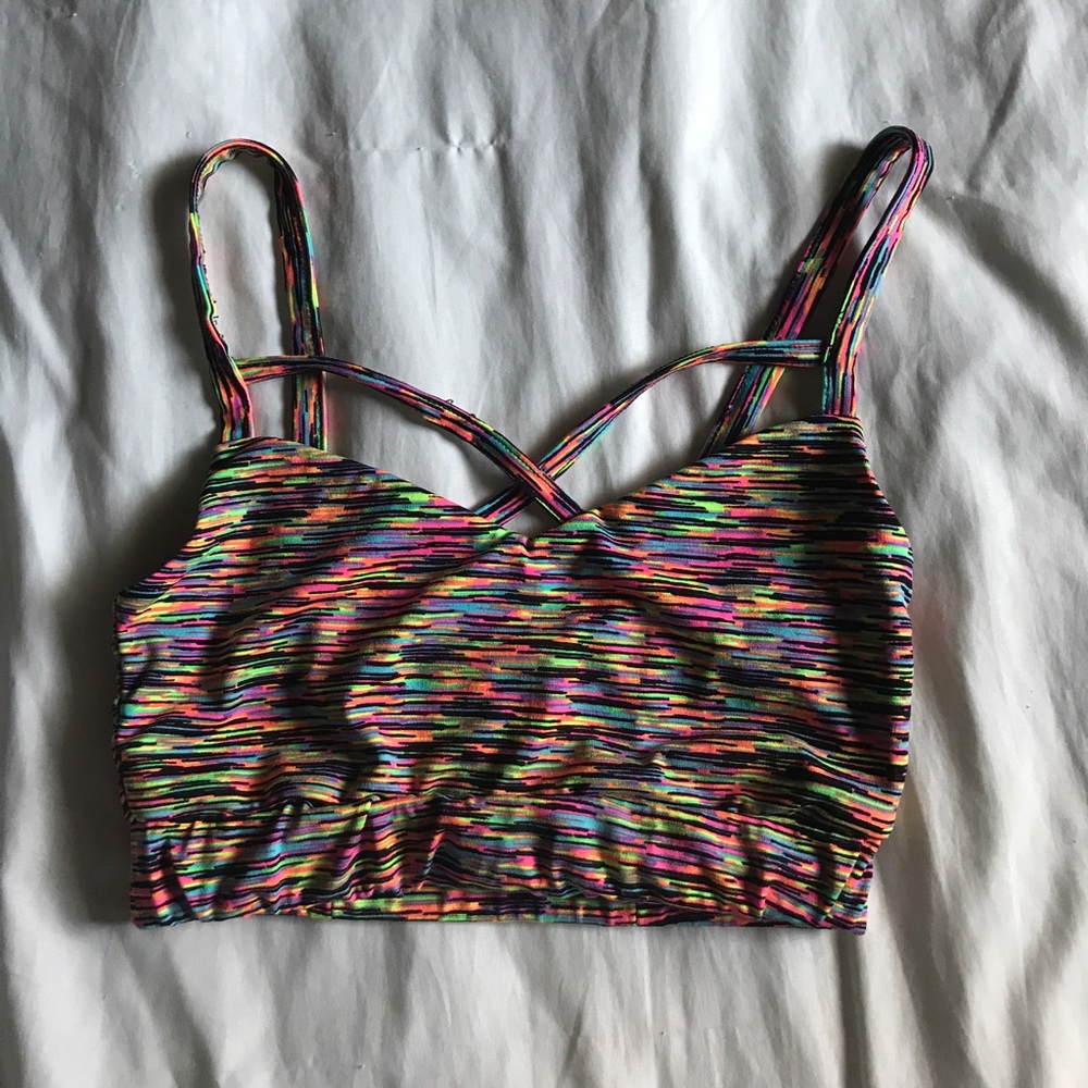 Colorful sports bra