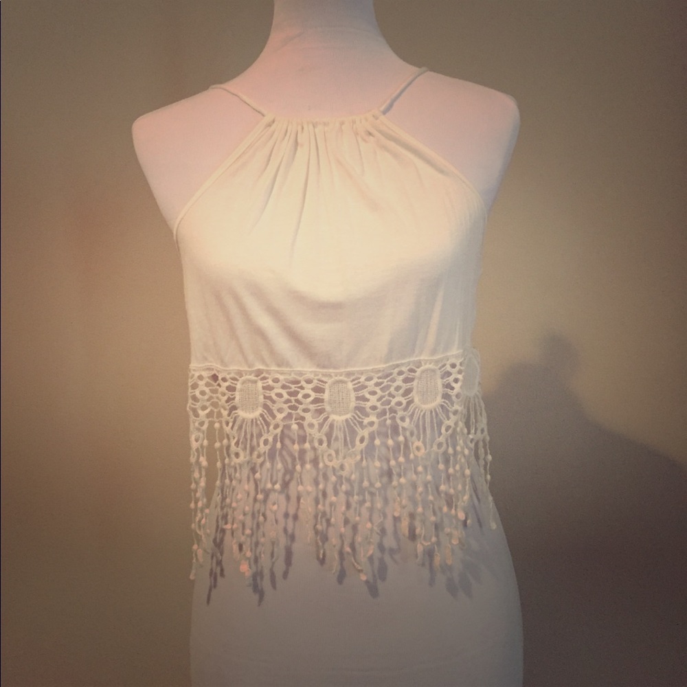 Bohemian Crop top off white S