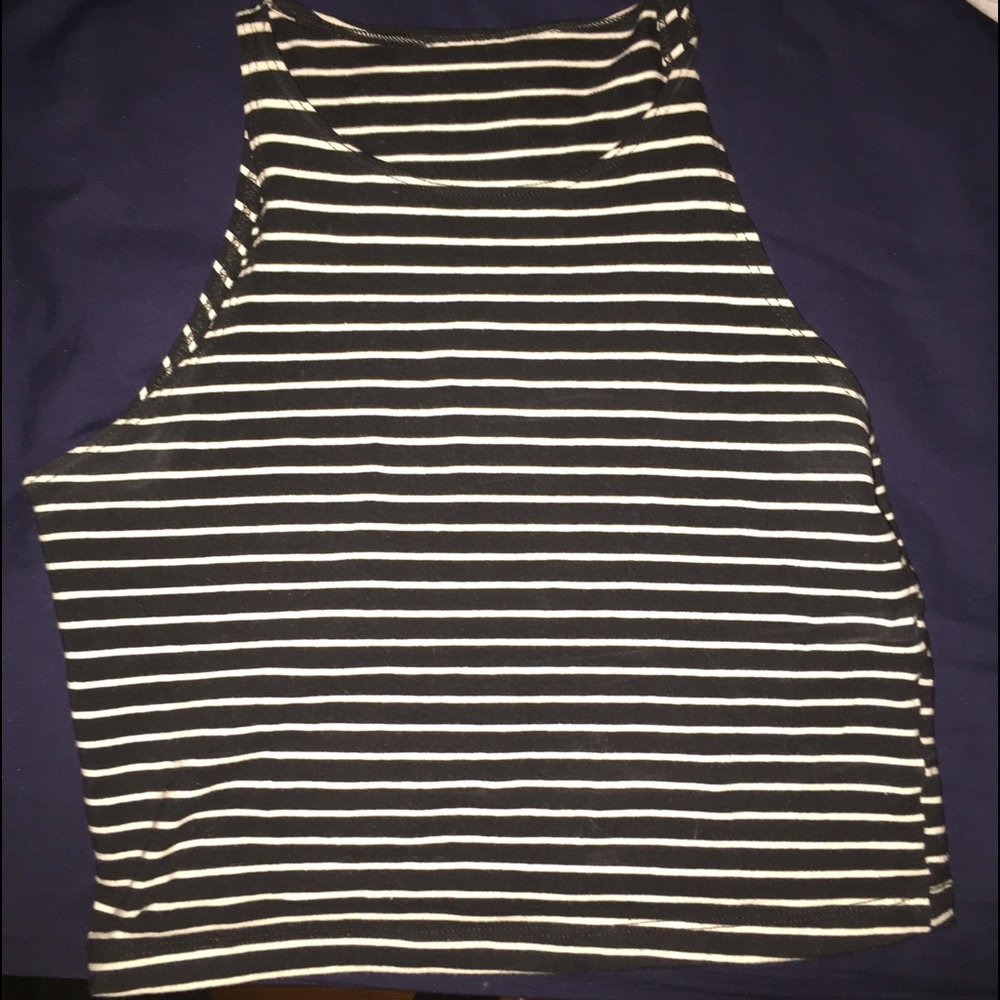 Black and White halter top