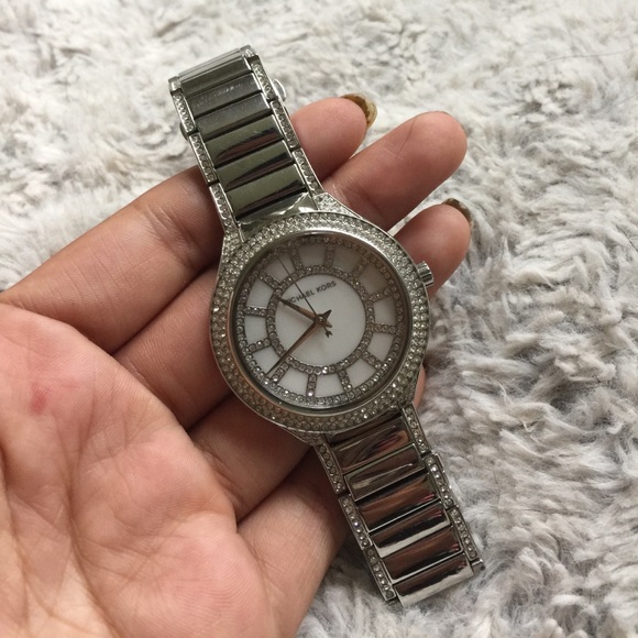 MK silver watch
