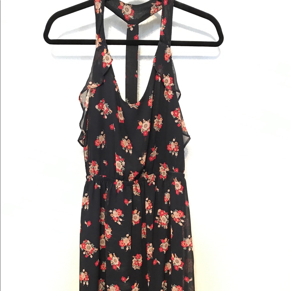Floral T-back dress