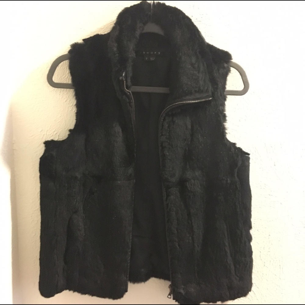 100% rabbit fur vest