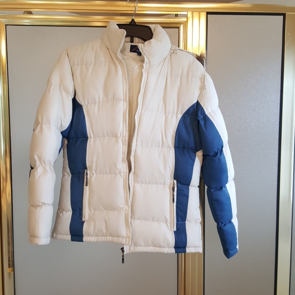Puffer Ski Jacket with Removal Faux Fur Hood