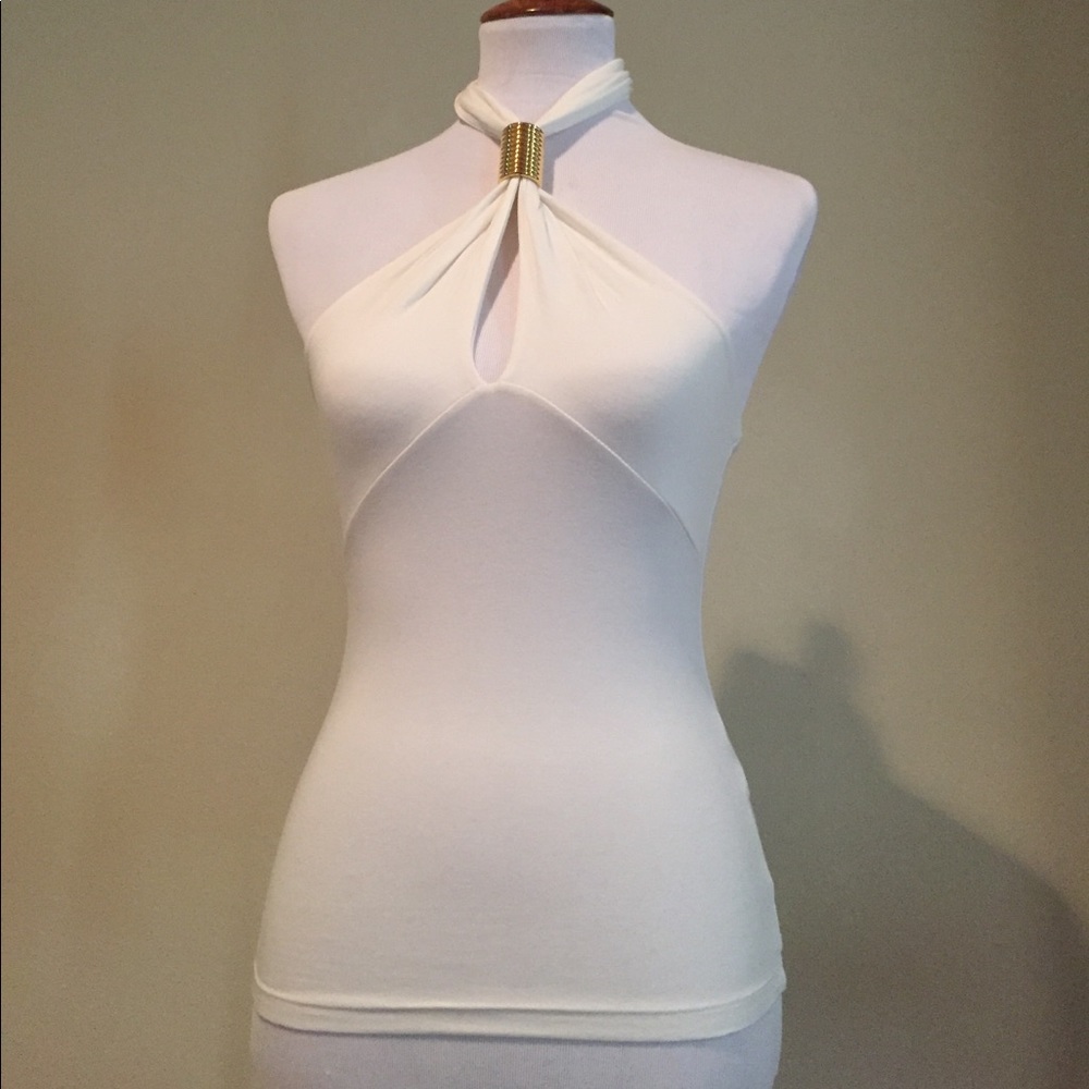 Gorgeous Fitted top off white S Italy 44