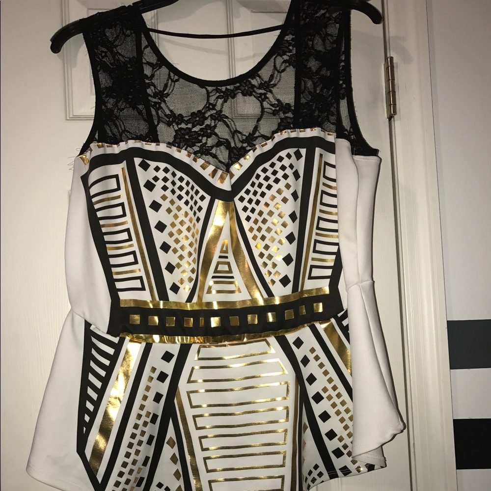 Dots Sexy multi colored peplum blouse✨🖤✨