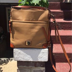 Pebbled leather cross body/ shoulder bag