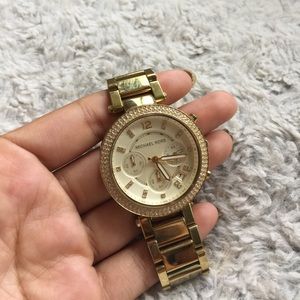 MK gold watch