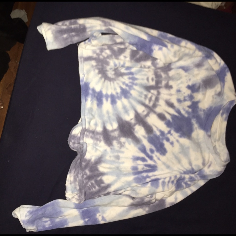 Tye-dye cropped sweatshirt