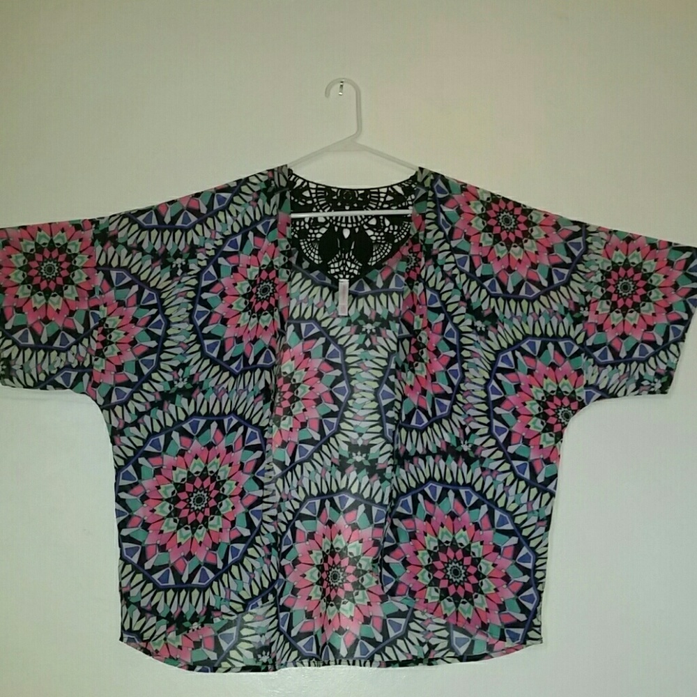Multi-Color Cover-Up Kimono