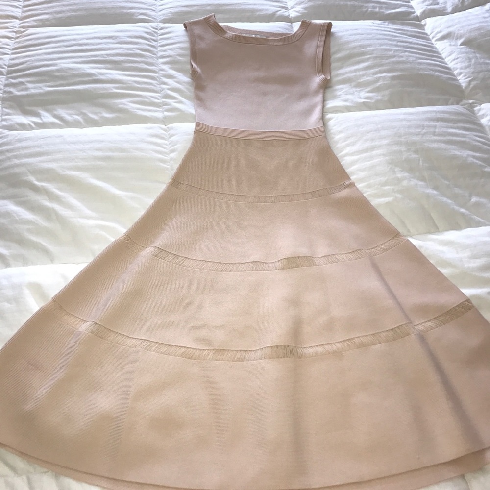 Sandro beige/light pink dress