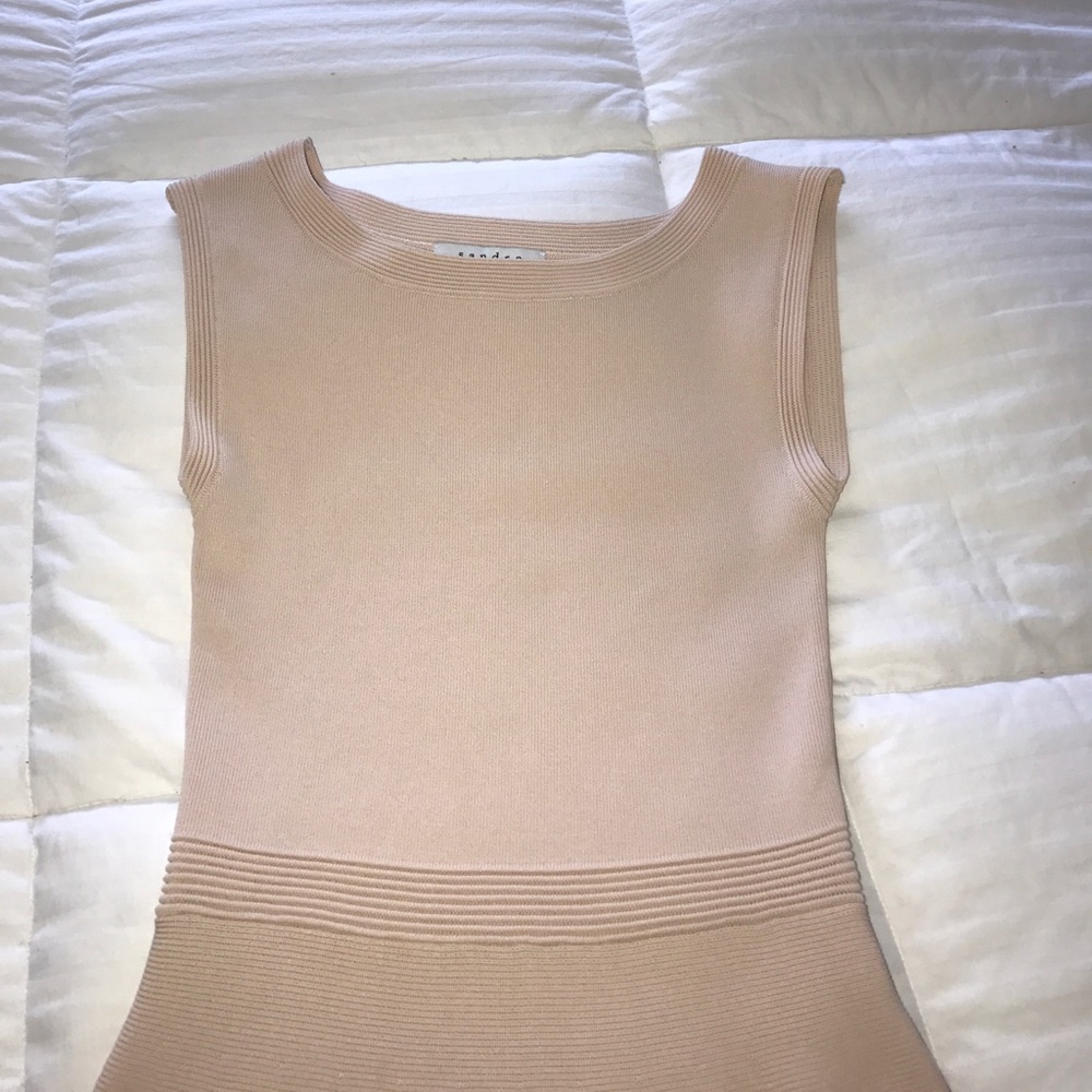 Sandro beige/light pink dress - Picture 3 of 8