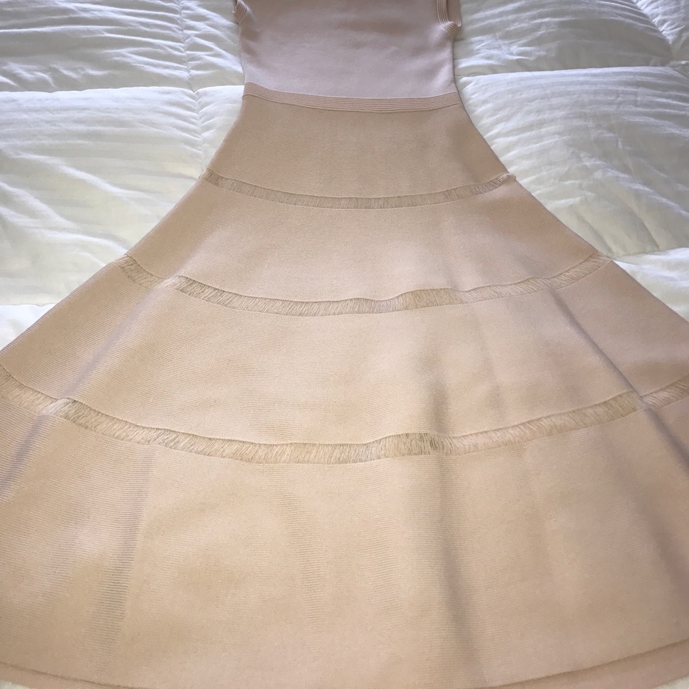 Sandro beige/light pink dress - Picture 4 of 8