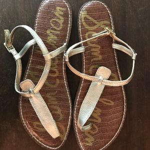 silver sam edelman sandals