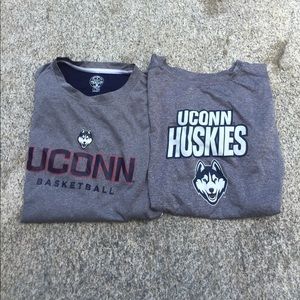 Set of two Uconn Husky tshirts