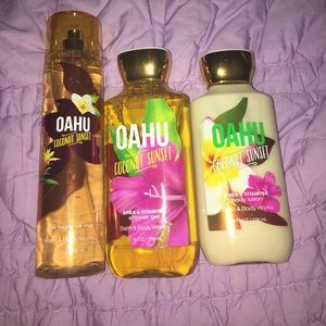 Set of Spray, Shower gel, and Lotion