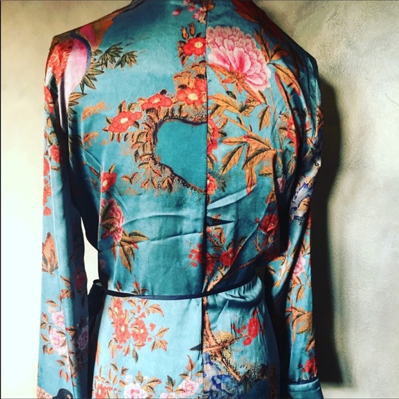 Zara silky floral envelope maxi dress - Picture 7 of 8