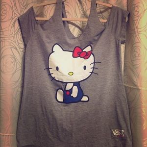 Vans Limited Edition Hello Kitty Cut out T shirt