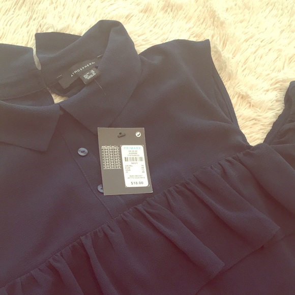 Navy blue shoulder cut-out dress - Picture 3 of 3