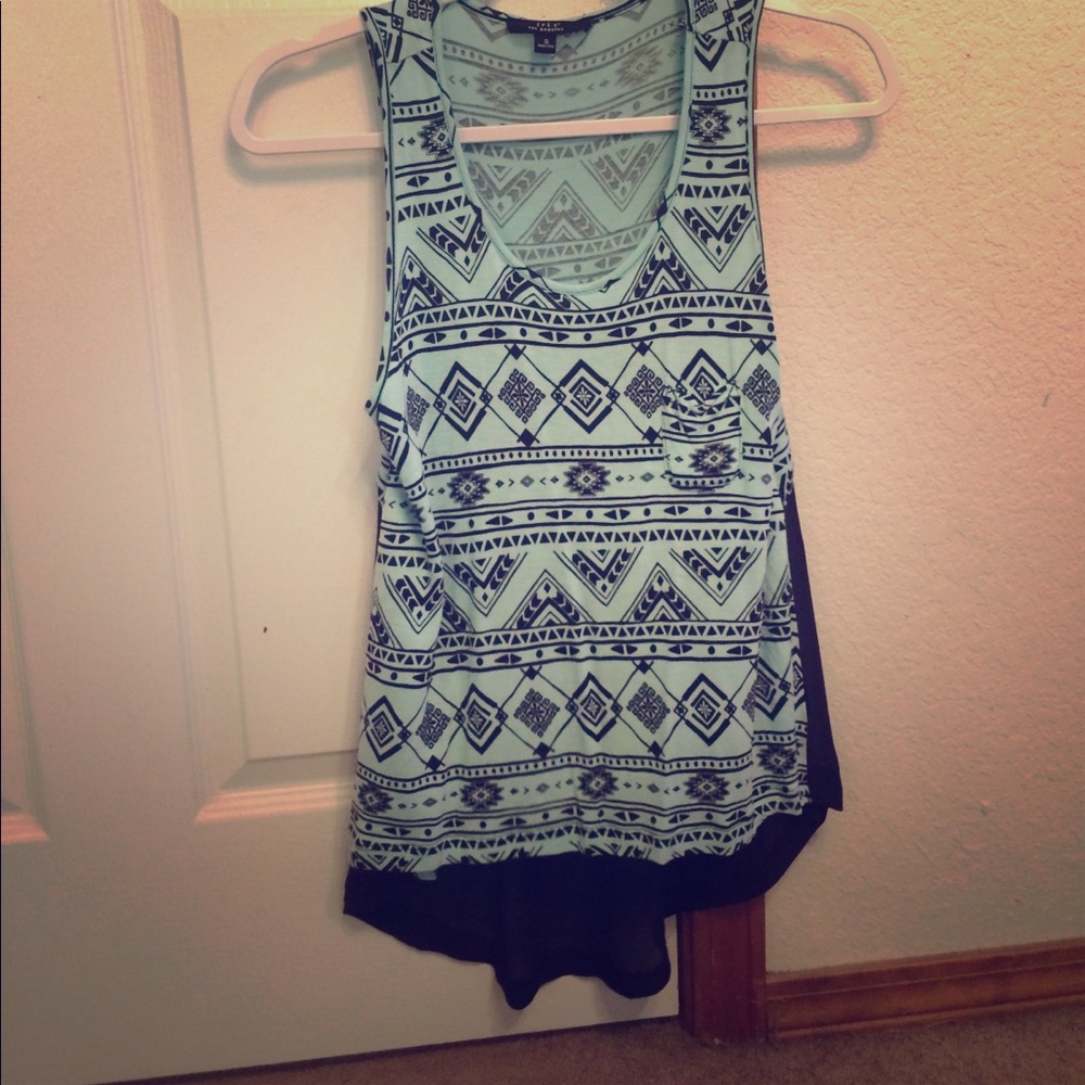 Tribal print tank