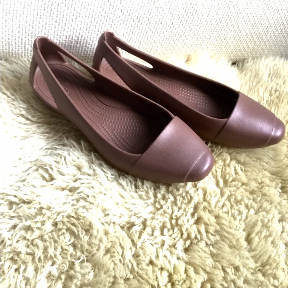 Bronze Sienna Flats Crocs