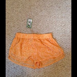 Mumu Orange Shorts