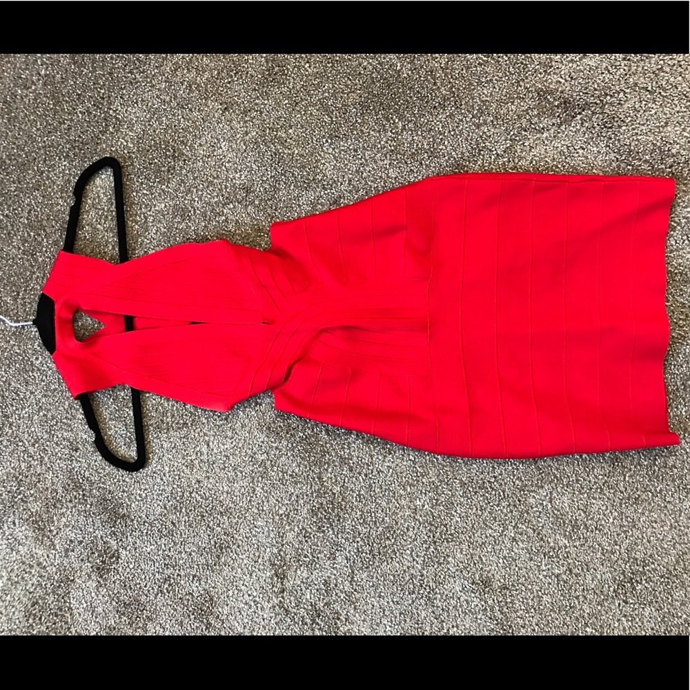 Red bandage dress