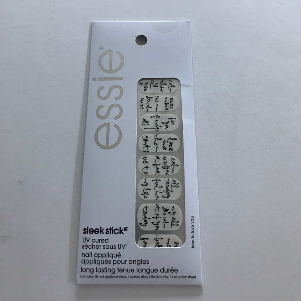 NEW Essie Sleek Stick UV Cured Nail Appliqué Kit