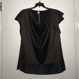 NWT👚 Brown/Black Blouse