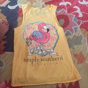 Simply Southern Yellow Flamingo Tank