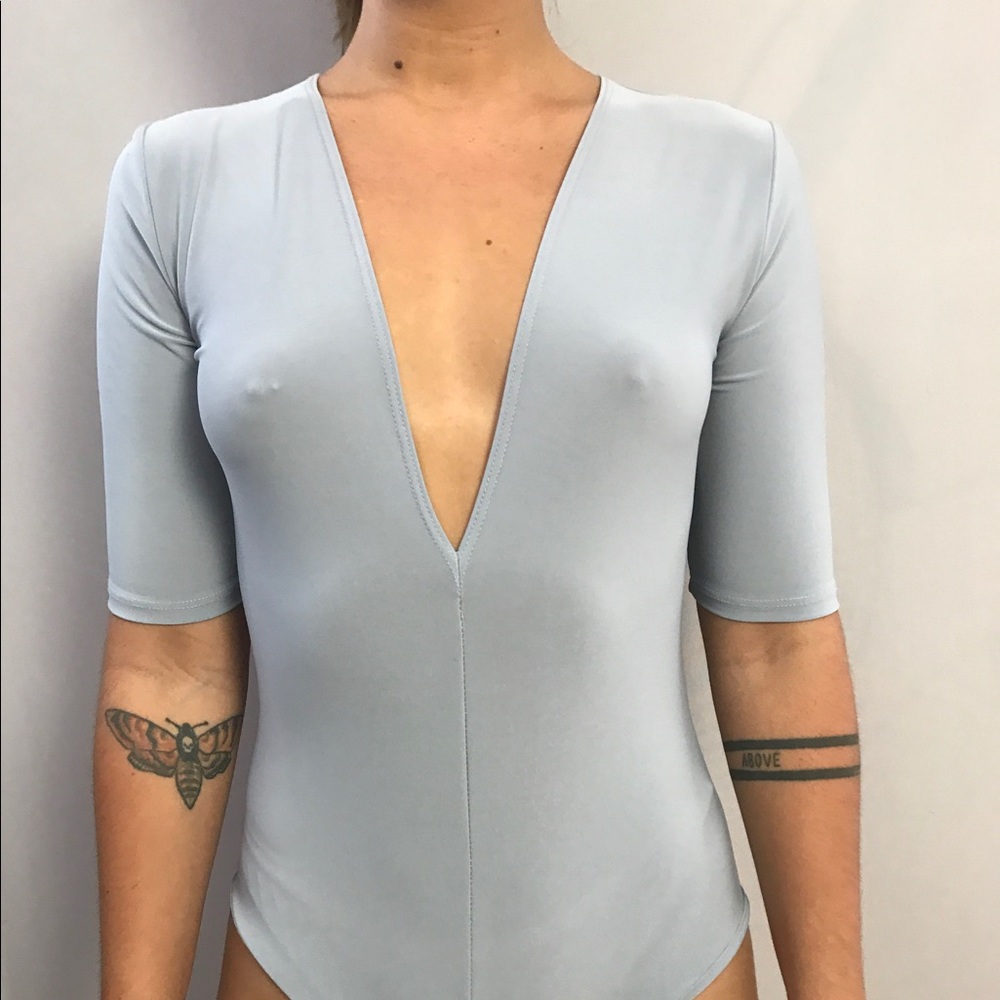 Go Jane plunging neckline leotard