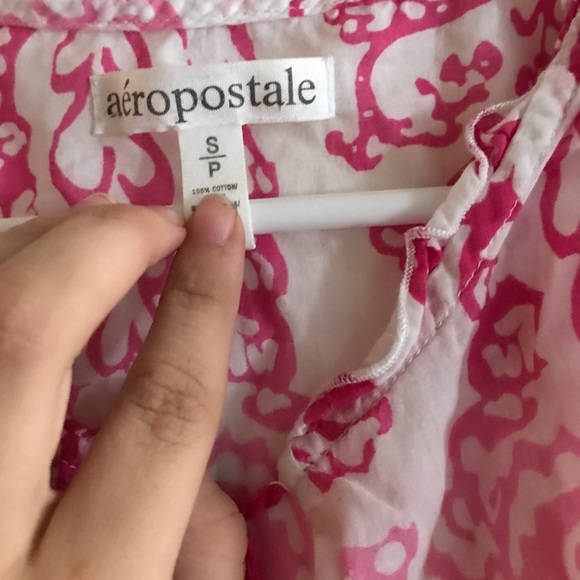 Orange and pink Aeropostale blouse - Picture 2 of 2
