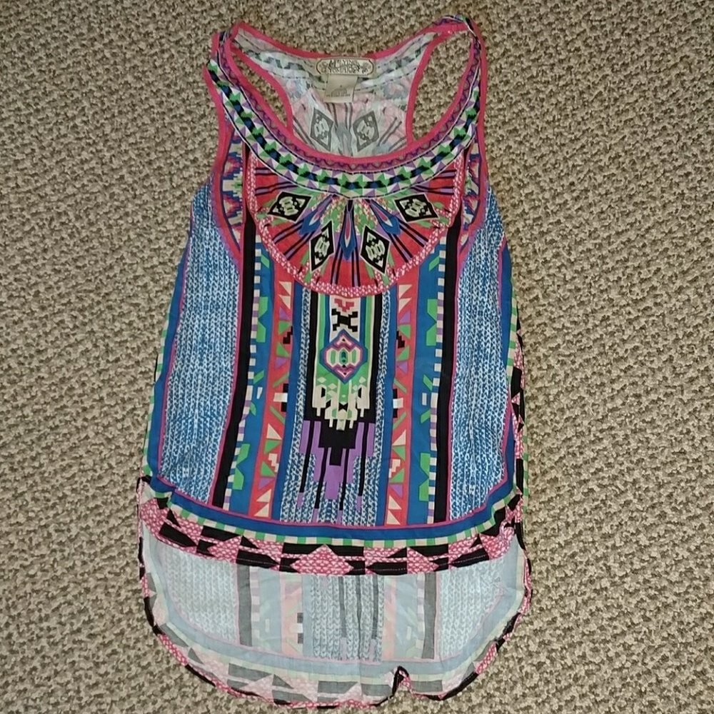 Flying tomato hi low racerback tank