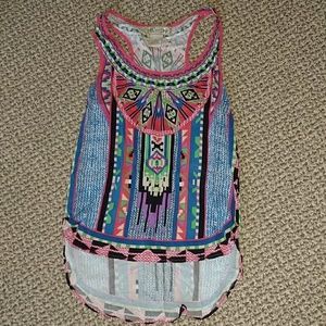 Flying tomato hi low racerback tank