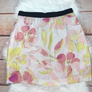 LOFT Ann Taylor Floral Skirt