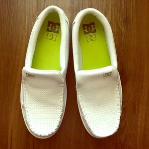 Men's DC White Slip On/Loafers