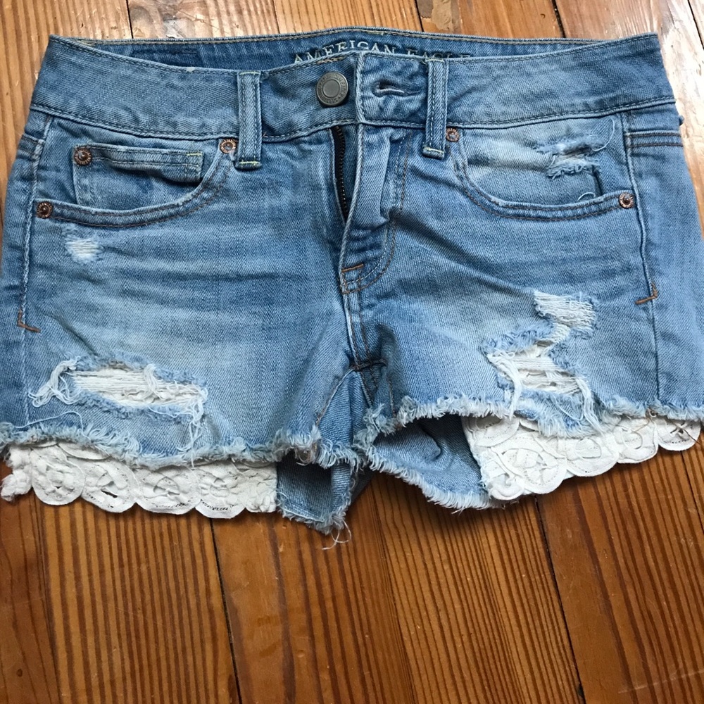 Crochet festival shorts by AE