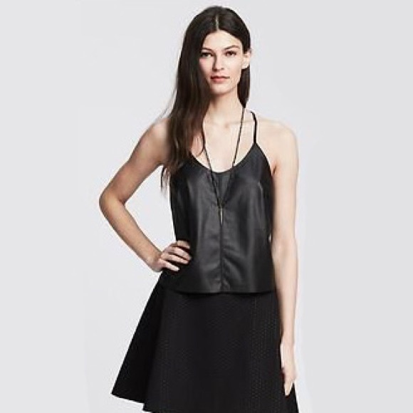 FLASH SALE – Banana Republic Leather Cami - Picture 3 of 5