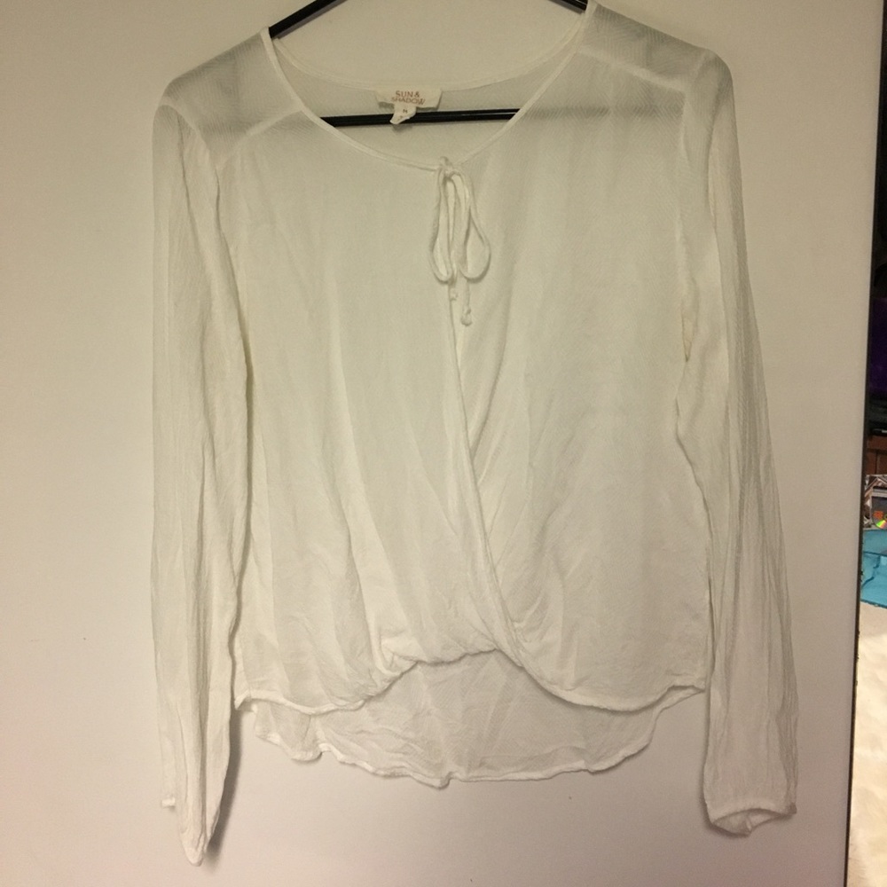 NWOT Nordstrom Light Tie-Up Top