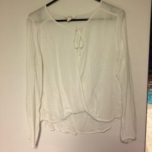 NWOT Nordstrom Light Tie-Up Top