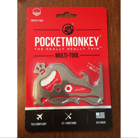 NWT POCKET MONKEY MULTI-TOOL WALLET CARD - Picture 1 of 4