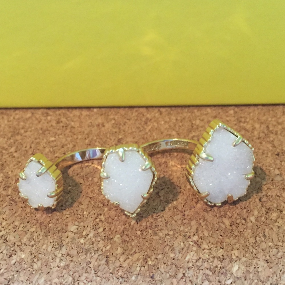 Kendra Scott Naomi Double Ring Iridescent