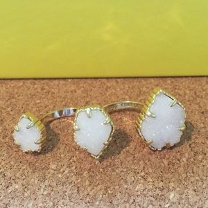 Kendra Scott Naomi Double Ring Iridescent