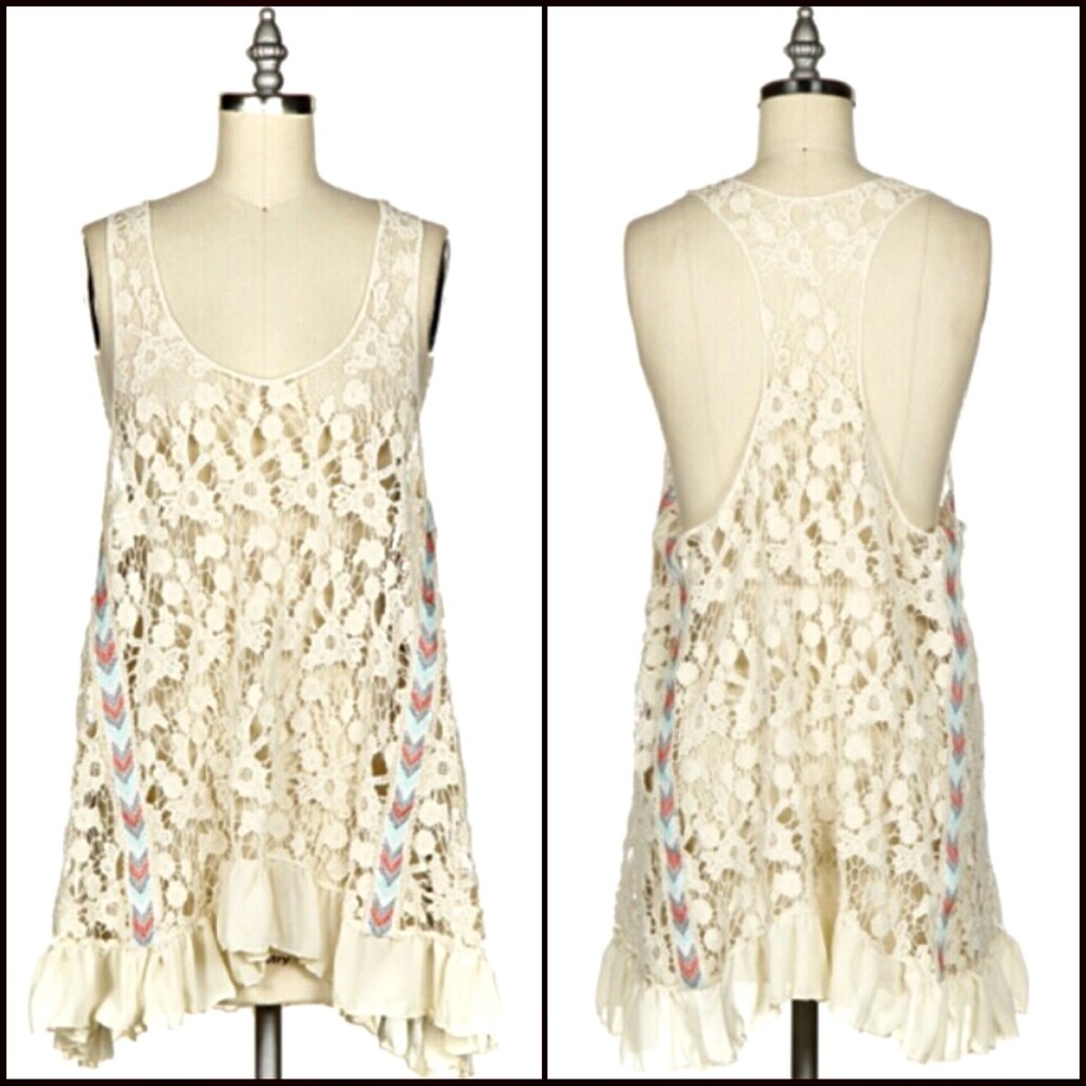 Crochet white top - Picture 3 of 5