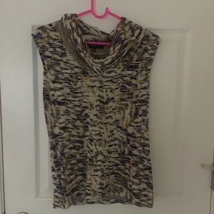 Marbled knit tank top