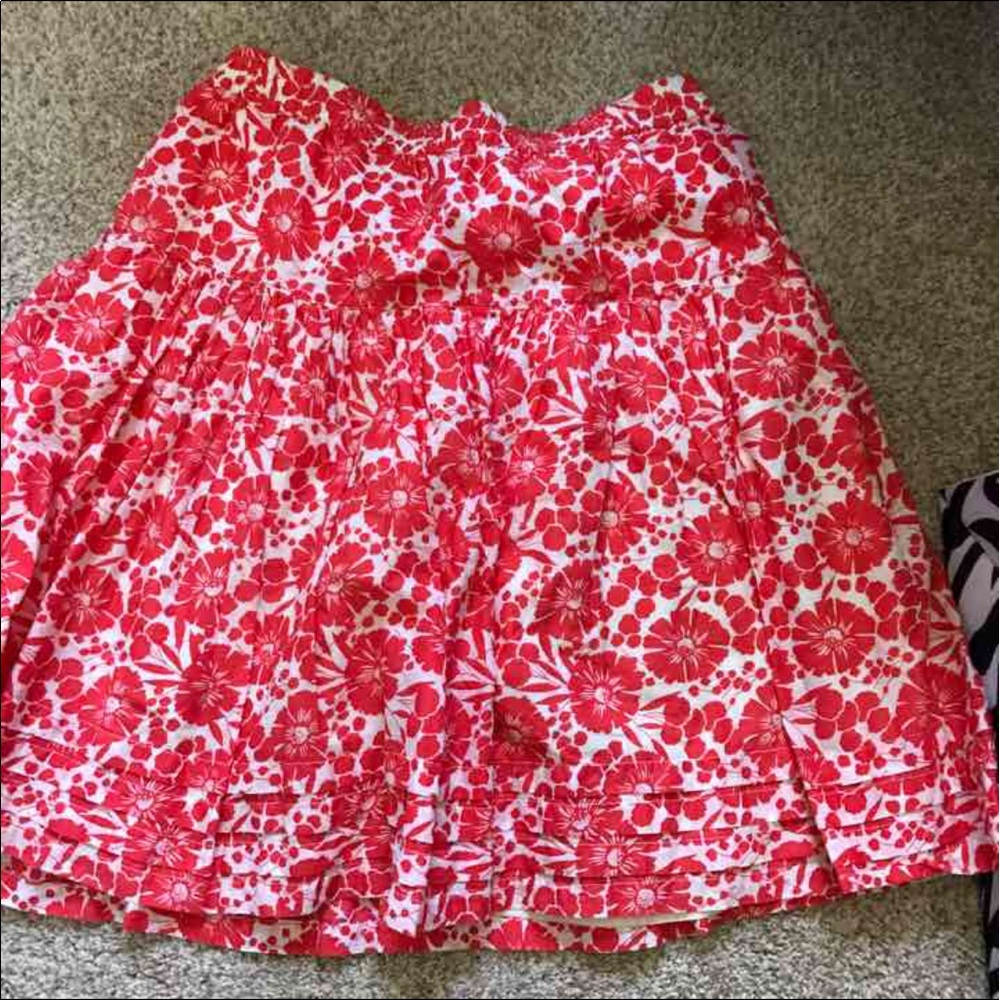 Ink floral gap skirt