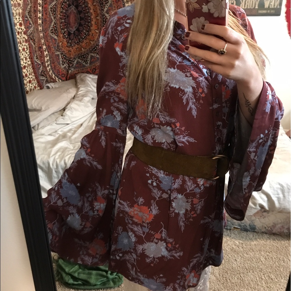 Free People bell sleeve tunic