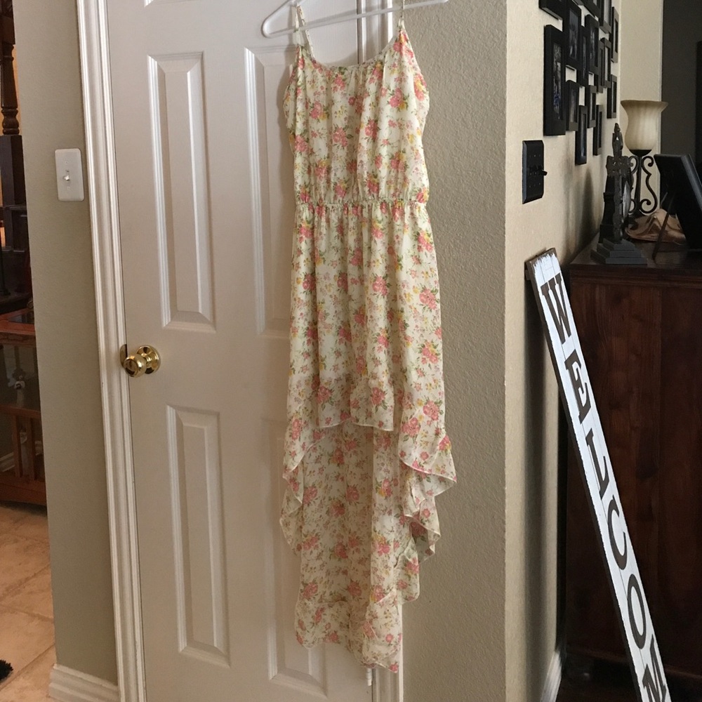 Floral high low dress