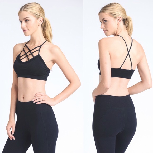 SOLD OUT // Mini Mesh Criss-Cross Sports Bra - Picture 4 of 6