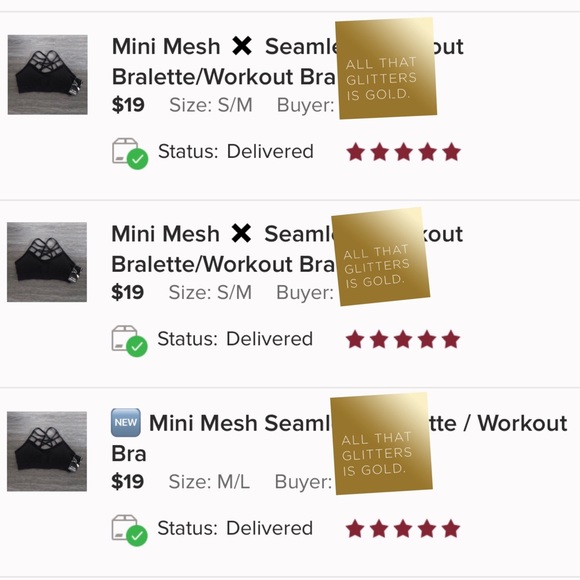 SOLD OUT // Mini Mesh Criss-Cross Sports Bra - Picture 2 of 6